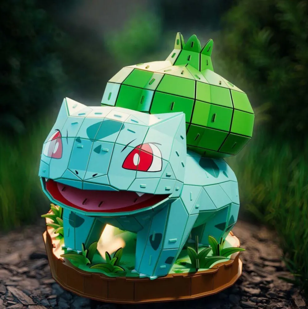 Spin Master Pokémon Bulbizarre - Puzzle 4D Build^ Puzzles 3D