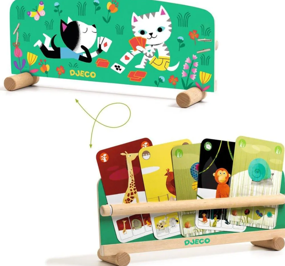 Djeco Porte Cartes Pratique À Poser - Marque^ Jeux Traditionnels Et Poker