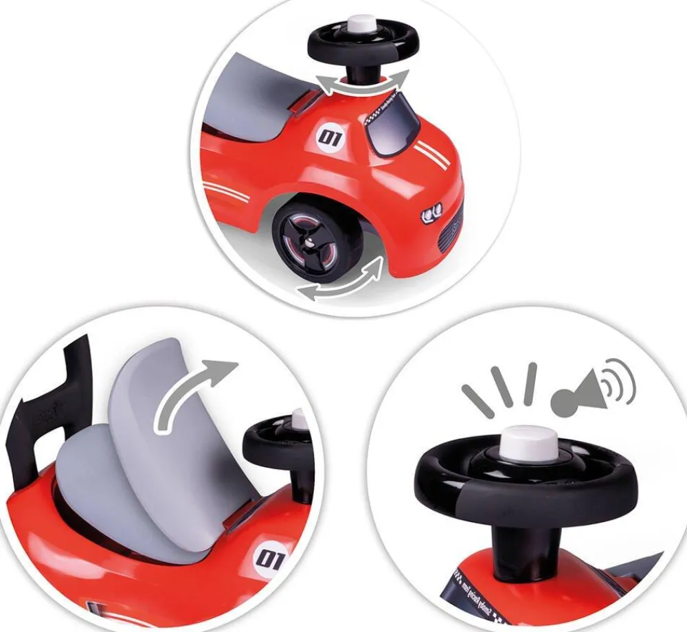 Smoby Porteur Auto En Couleur Rouge^ Trotteurs, Pousseurs, Porteurs Et Bascules