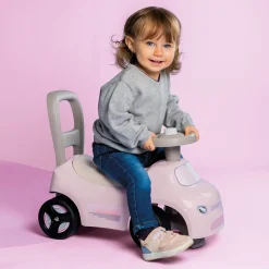 Smoby Porteur auto rose^ Trotteurs, Pousseurs, Porteurs Et Bascules