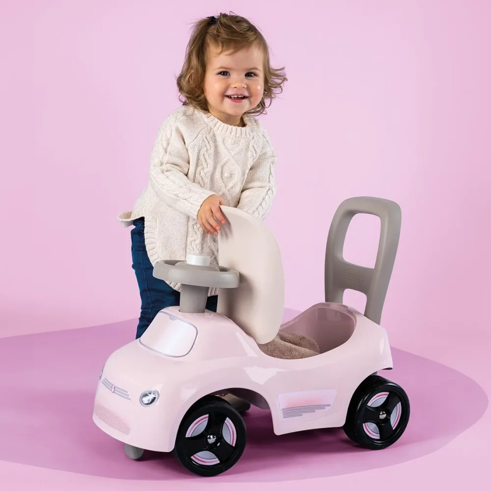 Smoby Porteur auto rose^ Trotteurs, Pousseurs, Porteurs Et Bascules