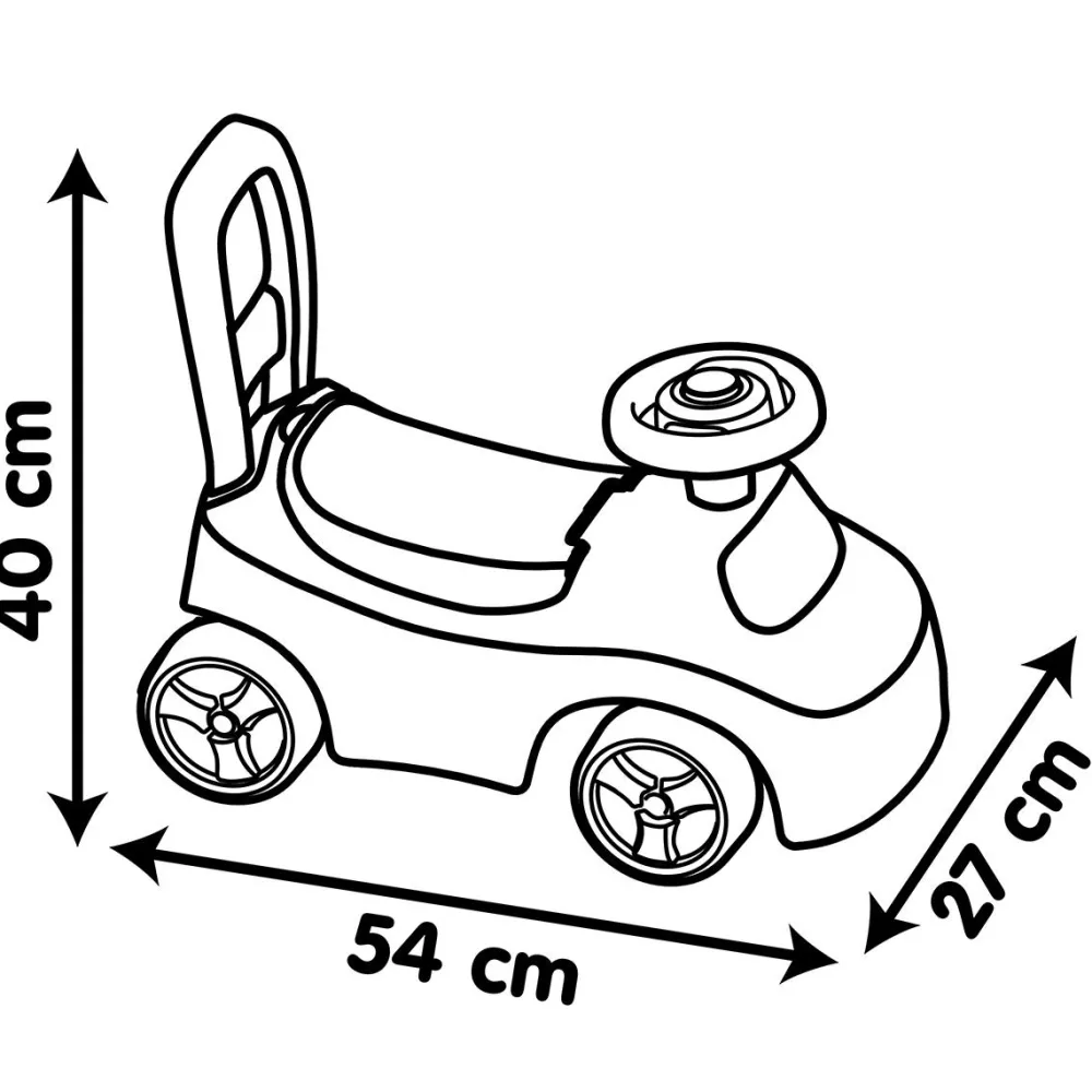 Smoby Porteur auto rose^ Trotteurs, Pousseurs, Porteurs Et Bascules