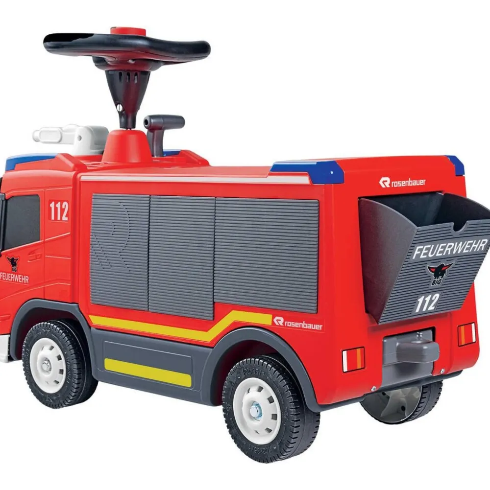 Smoby Porteur BIG Camion de pompier avec lance à eau^ Trotteurs, Pousseurs, Porteurs Et Bascules