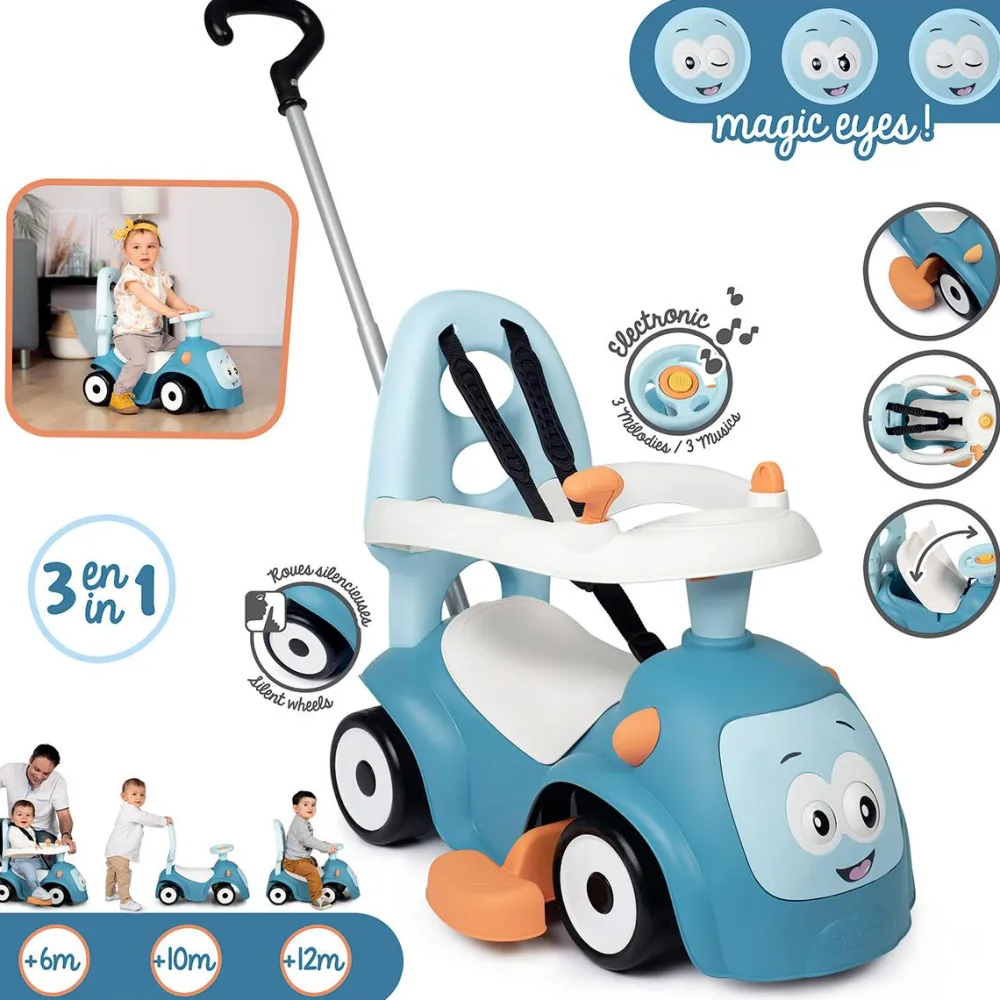 Smoby Porteur Maestro Balade Bleu -^ Trotteurs, Pousseurs, Porteurs Et Bascules