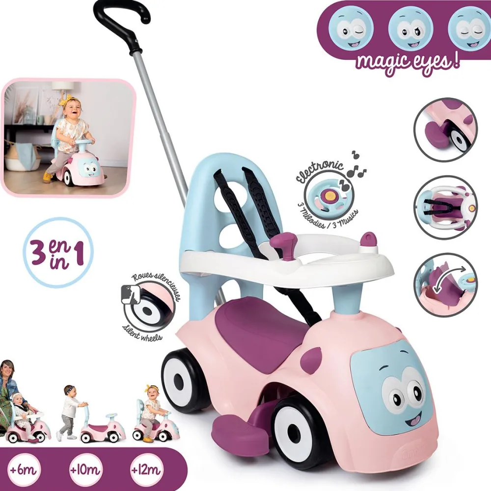 Smoby Porteur Maestro Balade Rose -^ Trotteurs, Pousseurs, Porteurs Et Bascules