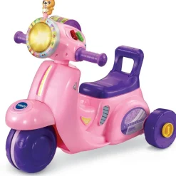 Varta Porteur Scooter Interactif rose 3 en 1^ Trotteurs, Pousseurs, Porteurs Et Bascules