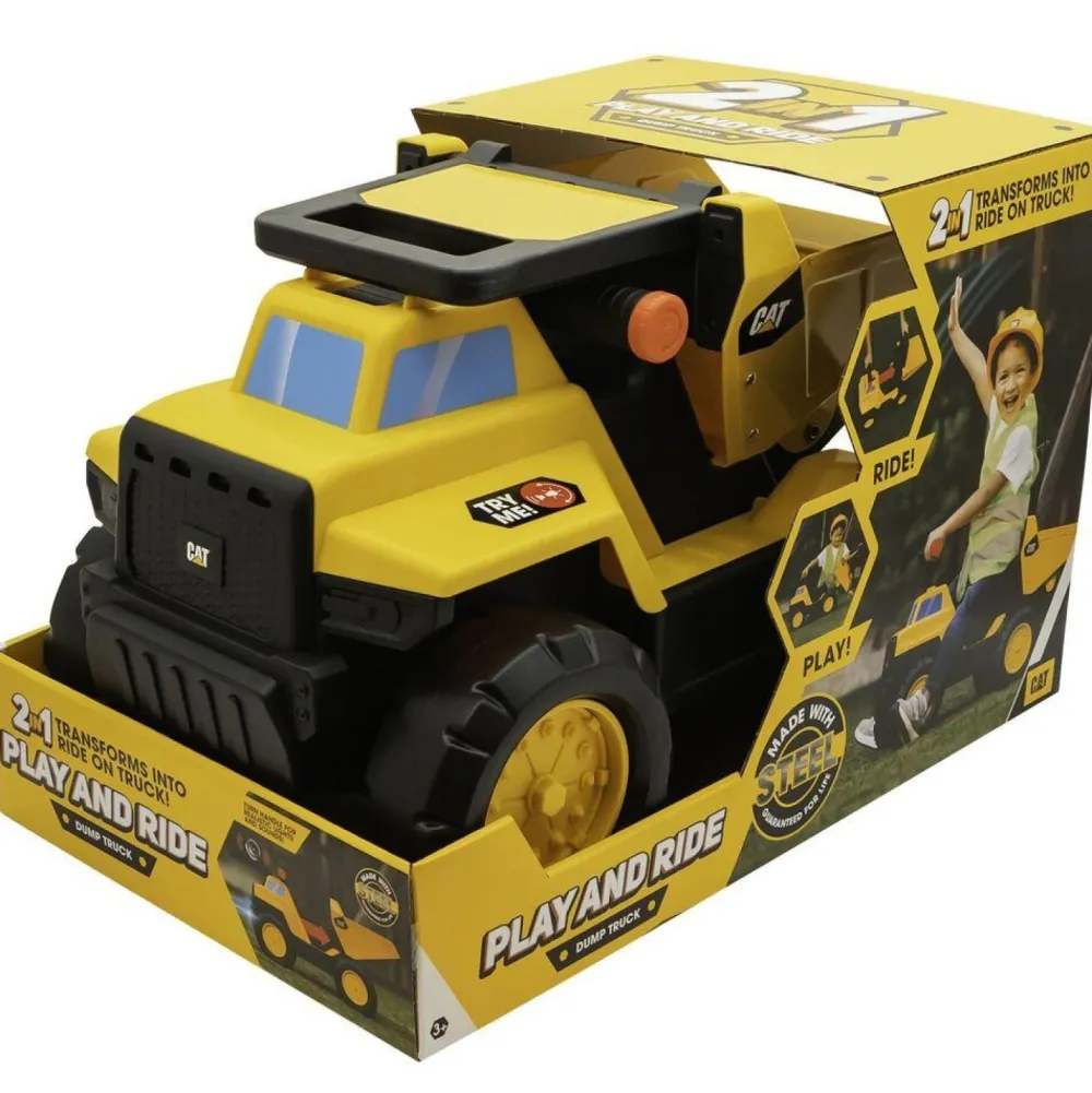 Varta Porteur Trotteur Camion Benne Caterpillar Transformable 2 en 1^ Trotteurs, Pousseurs, Porteurs Et Bascules