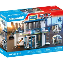 Playmobil Poste de police avec salle de recherches City action 71874^ La Ville, La Police Et Les Secours