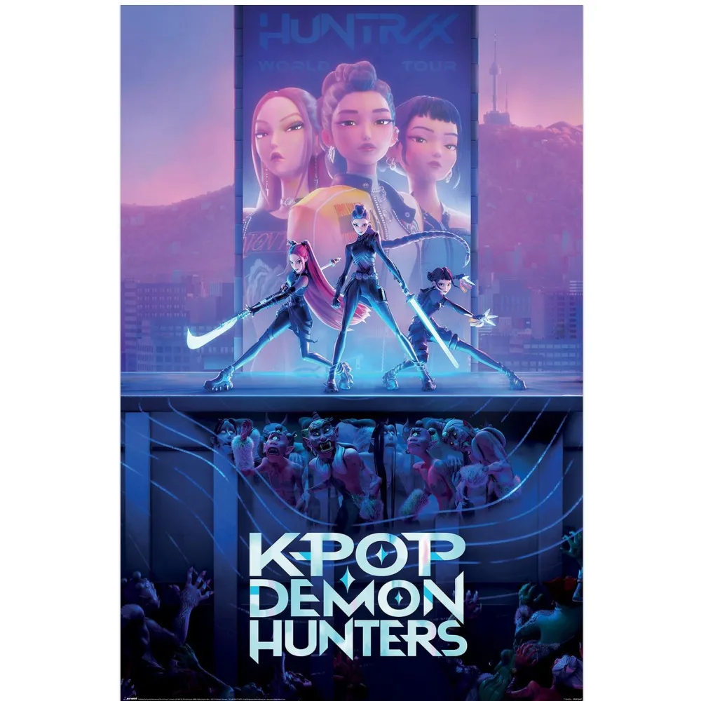 Poster KPOP Demon Hunters - Chasseuse Huntrix^ Mobilier Et Décoration