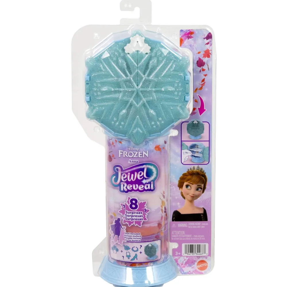 Mattel Poupée Anna Jewel Reveal - La Reine des Neiges^ Poupées Mannequins