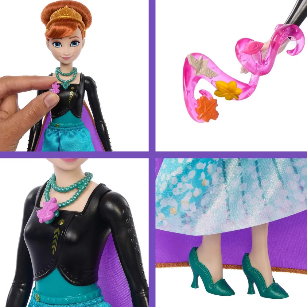 Mattel Poupée Anna Jewel Reveal - La Reine des Neiges^ Poupées Mannequins
