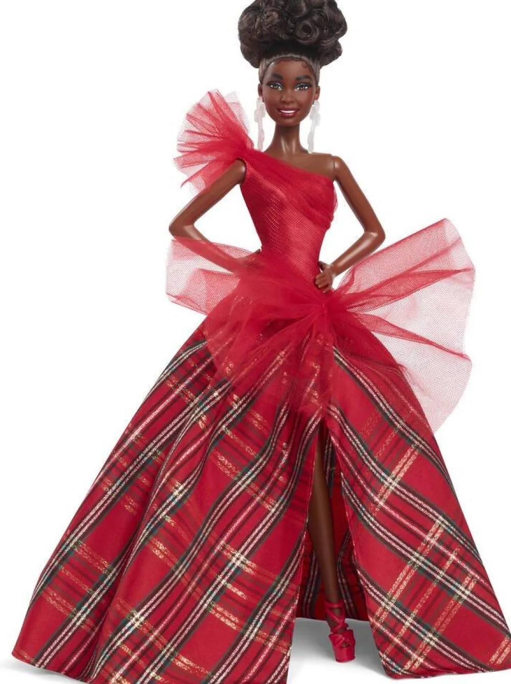 Mattel Poupée Barbie Joyeux Noel Brune^ Poupées Mannequins
