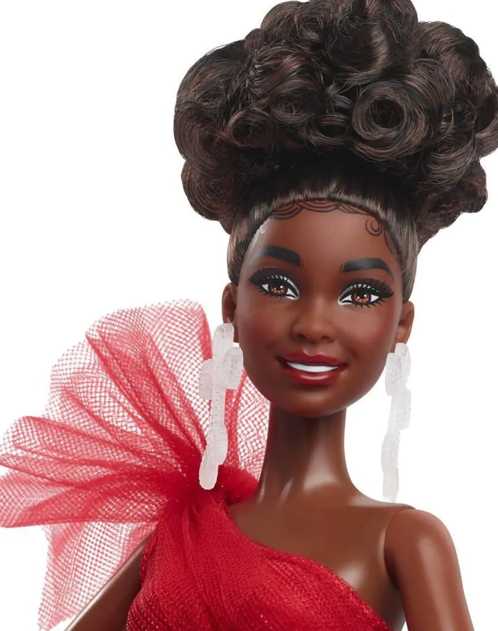 Mattel Poupée Barbie Joyeux Noel Brune^ Poupées Mannequins