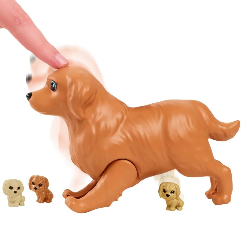 Mattel Poupée Barbie naissance des chiots^ Poupées Mannequins|Mini-Univers