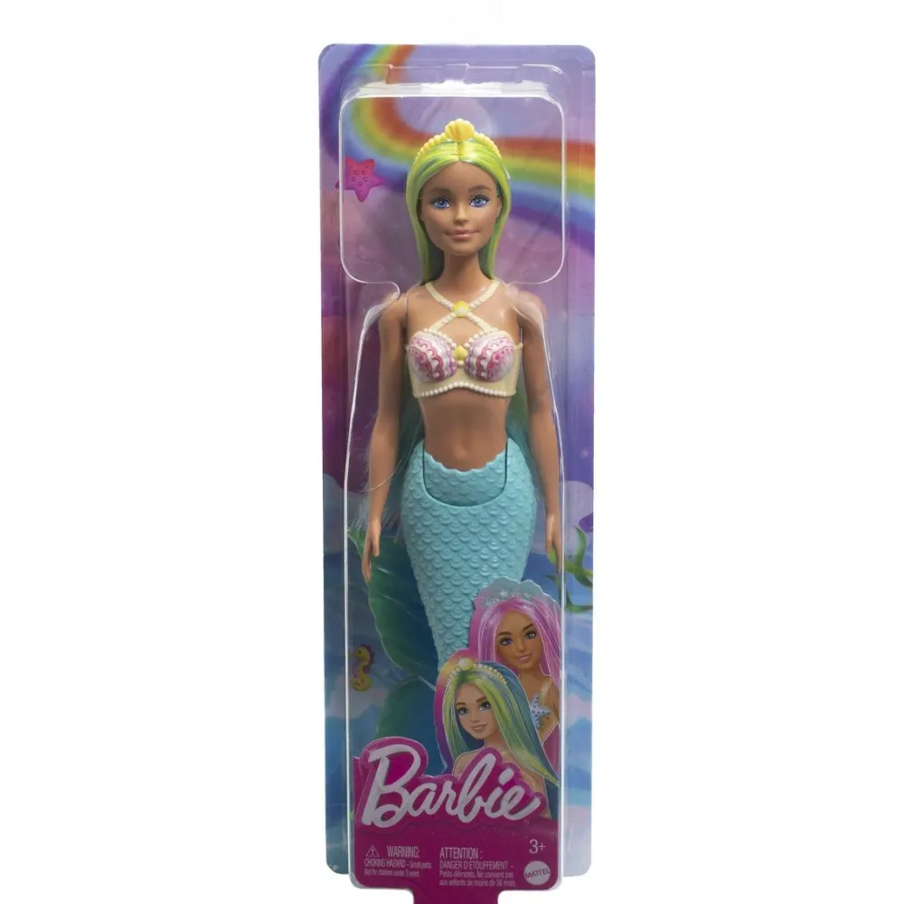 Mattel Poupée Barbie sirène bleue^ Poupées Mannequins
