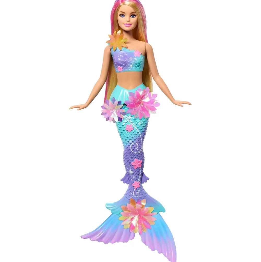 Mattel Poupée Barbie Sirène fleurs magiques blonde^ Poupées Mannequins