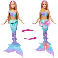 Mattel Poupée Barbie Sirène fleurs magiques blonde^ Poupées Mannequins