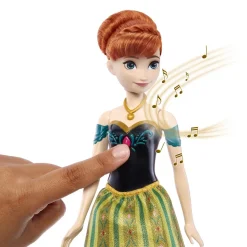 Mattel Poupée chantante Anna La Reine des Neiges - Le renouveau multilangues^ Poupées Mannequins