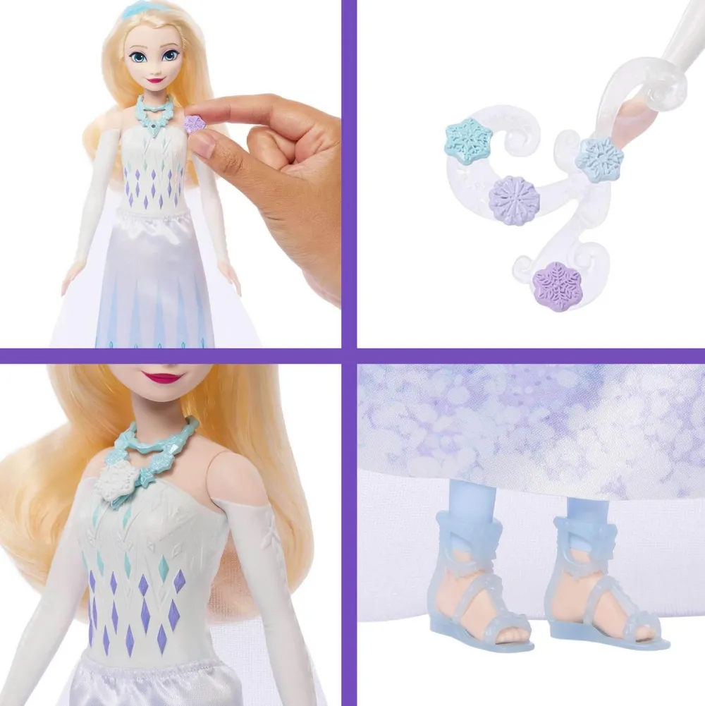 Mattel Poupée Elsa Jewel Reveal - La Reine des Neiges^ Poupées Mannequins