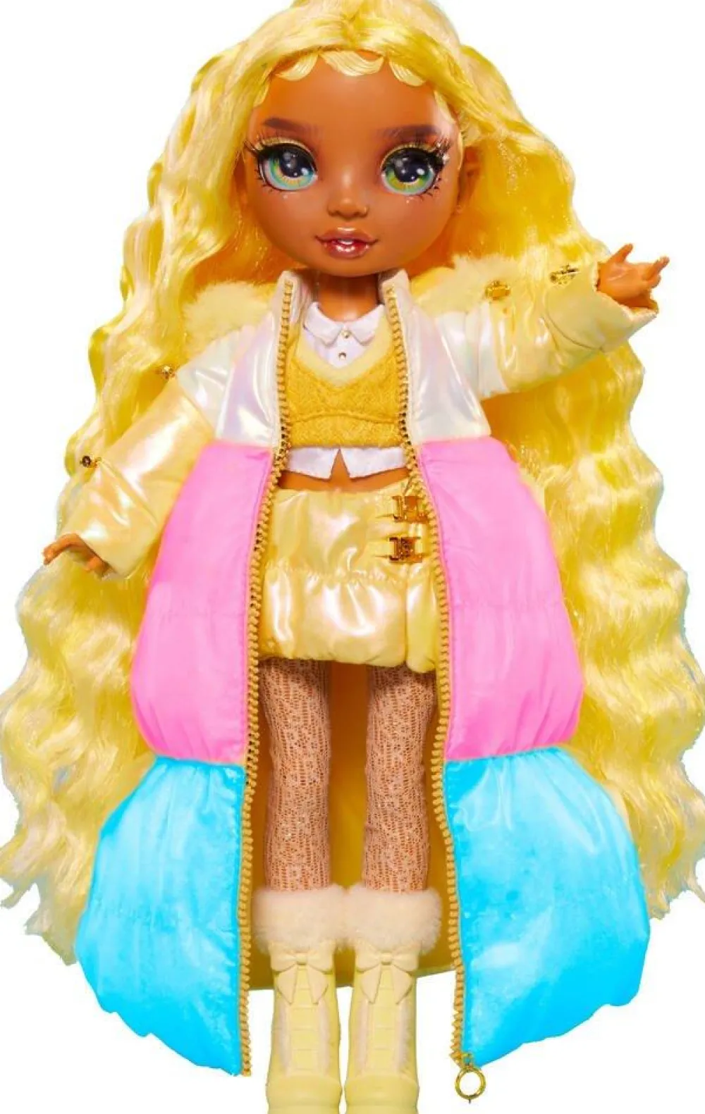 MGA Poupée Mannequin Rainbow High Winter Wonderland Sunny 27 cm^ Poupées Mannequins