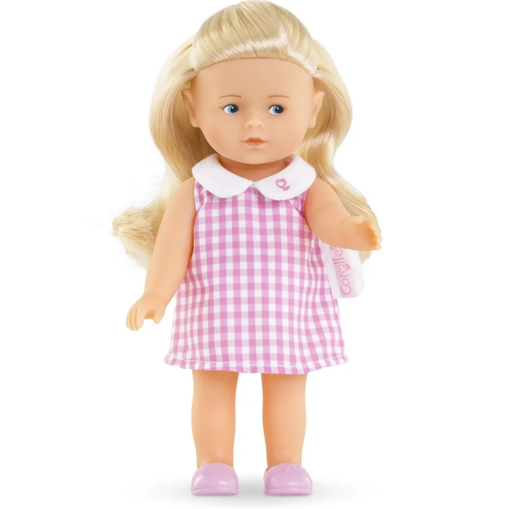 Corolle Poupée Mini Corolline Rosy robe Vichy^ Poupées Classiques