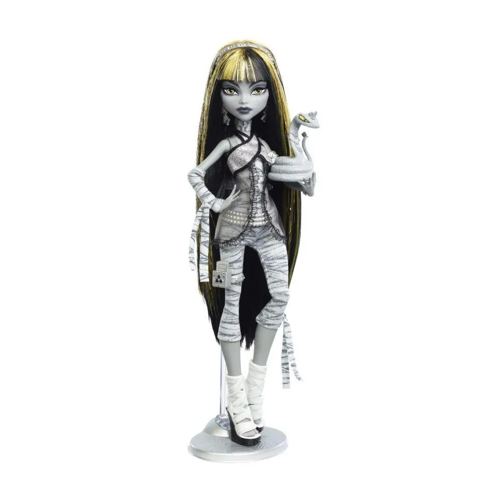 Mattel Poupée Monster High Drame au cinéma - Cleo de Nile^ Poupées Mannequins