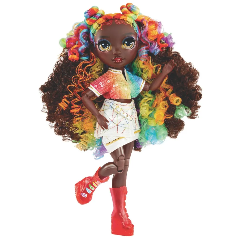 MGA Poupée Rainbow High Creative cristals - Iris Bow^ Poupées Mannequins
