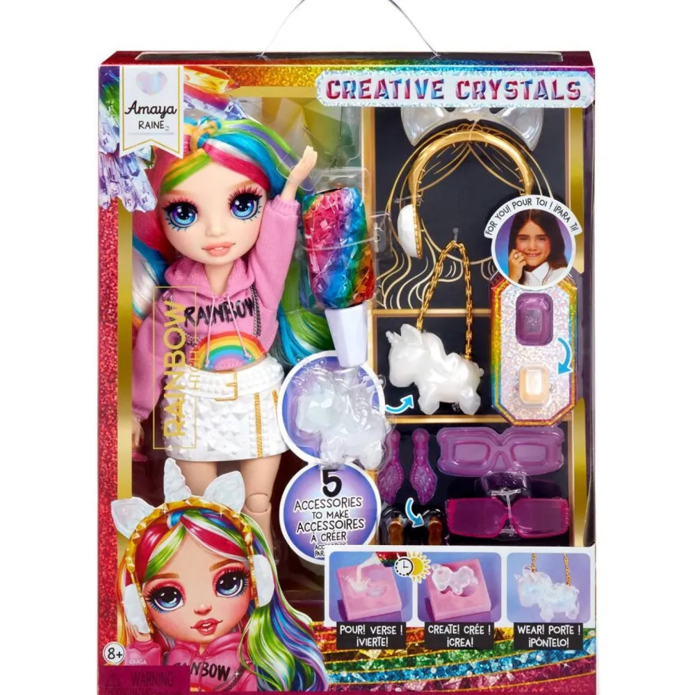 MGA Poupée Rainbow High Creative cristals - Amaya Raine^ Poupées Mannequins