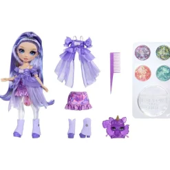 MGA Poupée Rainbow High Rainbow shimmers Violet Willow^ Poupées Mannequins