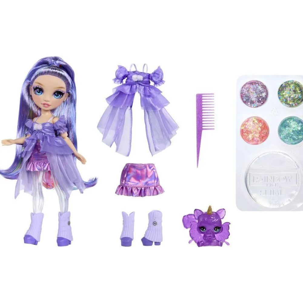 MGA Poupée Rainbow High Rainbow shimmers Violet Willow^ Poupées Mannequins