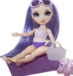 MGA Poupée Rainbow High Swim et Style - Violet^ Poupées Mannequins