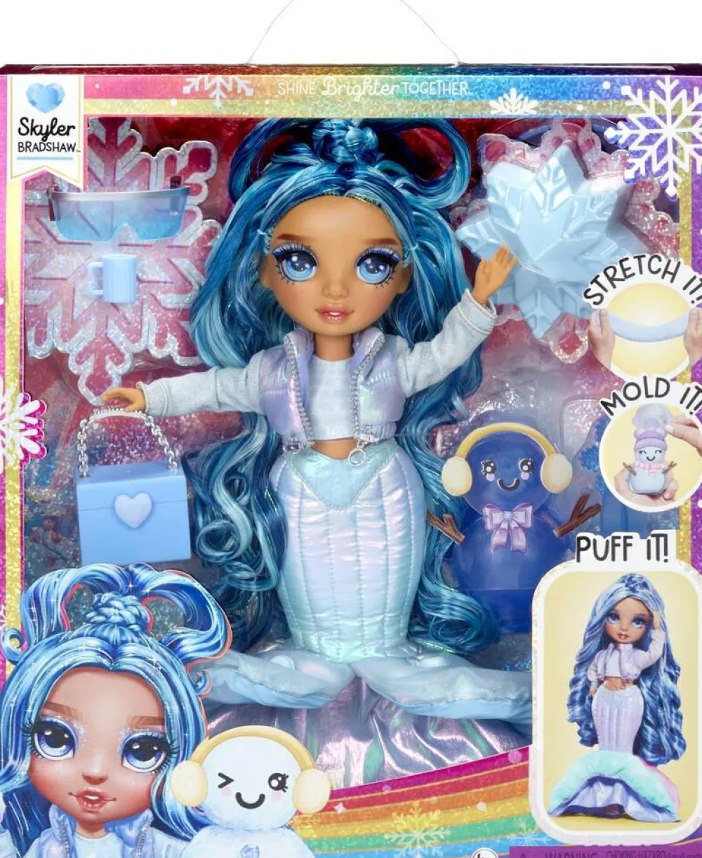 MGA Poupée Rainbow High Winter Wonderland Mannequin Skyler 27 cm^ Poupées Mannequins