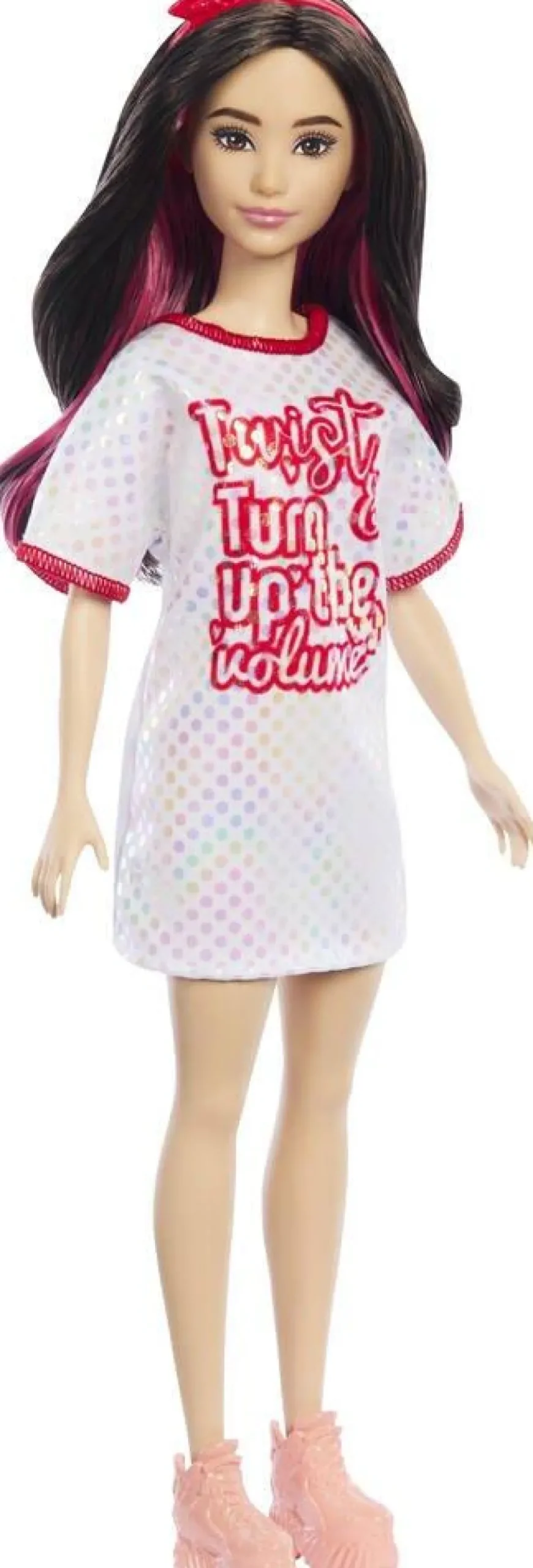 Mattel Poupee Barbie Fashionistas - Robe T-shirt^ Poupées Mannequins