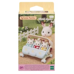 Sylvanian Families Poussette Triple - 5533^ Mini-Univers|Les Héros Et Personnages