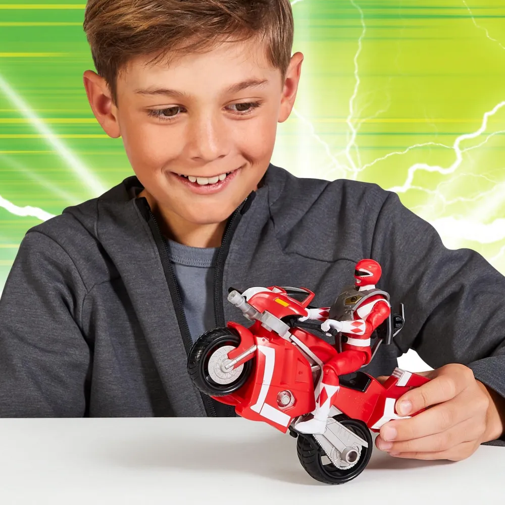GP Toys Power Ranger Re-ignitions Moto tyrannosaurus et Ranger rouge^ Les Héros Et Personnages