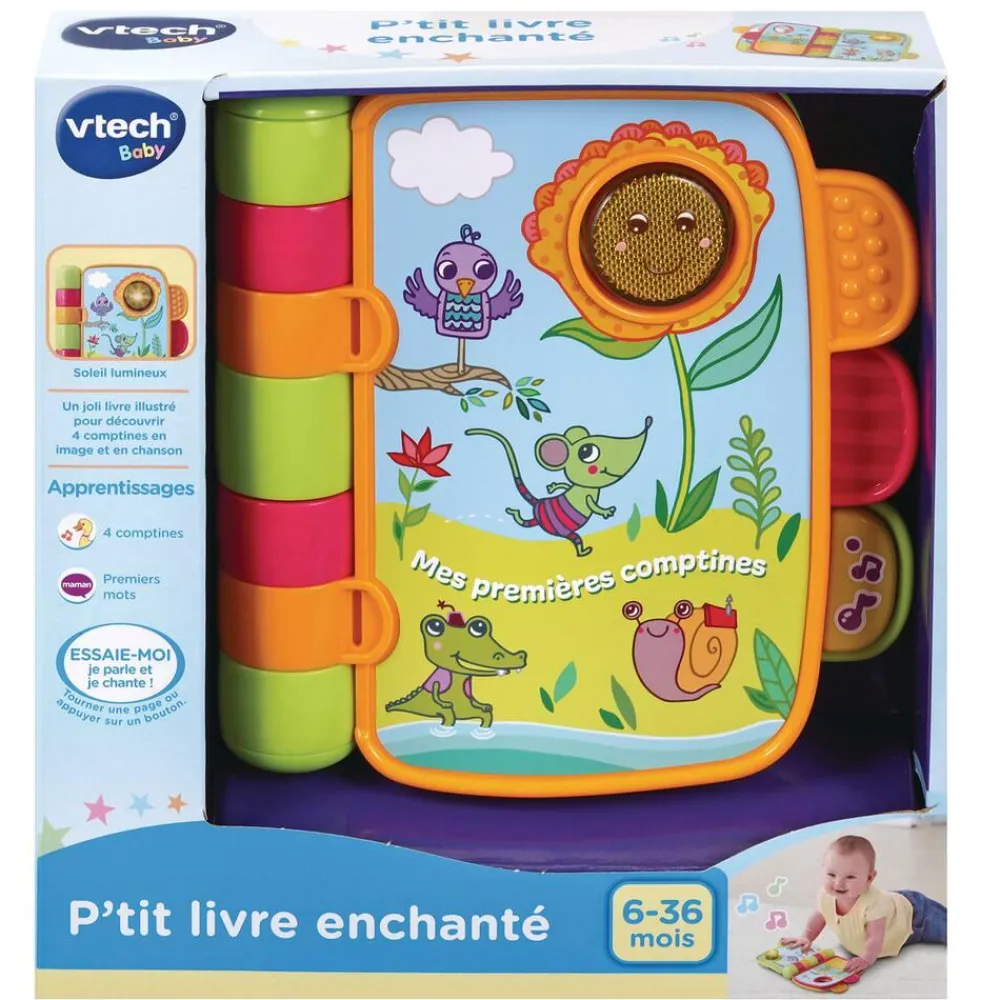 VTech P'Tit Livre Enchanté - Mes Premières Comptines^ Livres D'Éveil