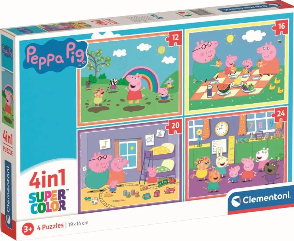 Clementoni Puzzle 4 En 1 - Peppa Pig^Enfant Puzzles Bébés Et Enfants