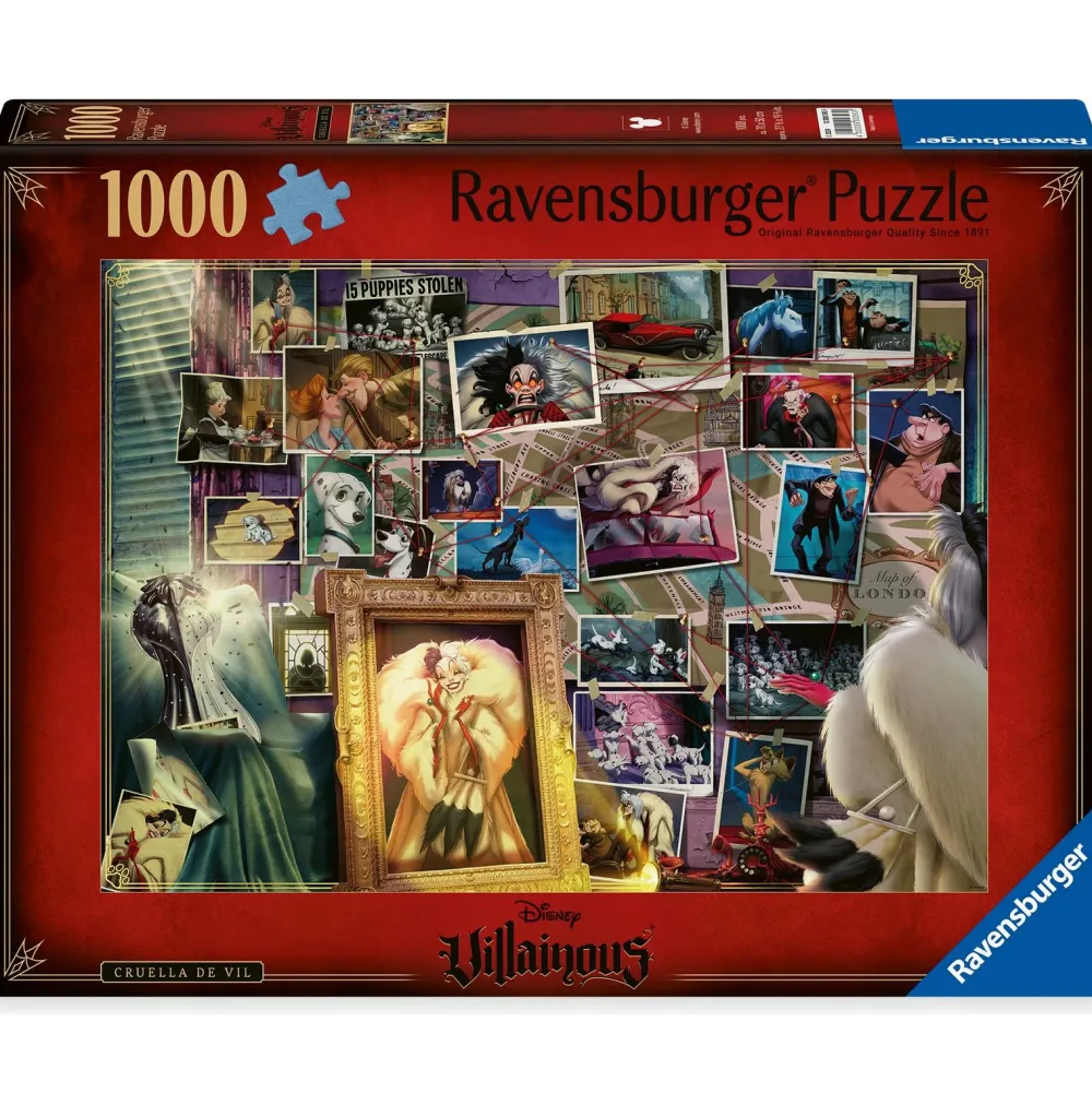 Ravensburger Puzzle 1000 pièces Cruella d'enfer - Disney Villainous^ Puzzles De 1000 À 1499 Pièces