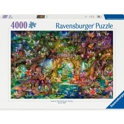 Ravensburger Puzzle 4000 pièces Le royaume des fées^ Puzzles De Plus De 2000 Pièces