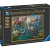 Ravensburger Puzzle 9000 pièces Forêt magique et dragons^ Puzzles De Plus De 2000 Pièces