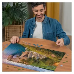 Nathan Puzzle 1000 pièces Vue surles falaises d'Etretat - Collection Des Racines et des Ailes^ Puzzles De 1000 À 1499 Pièces