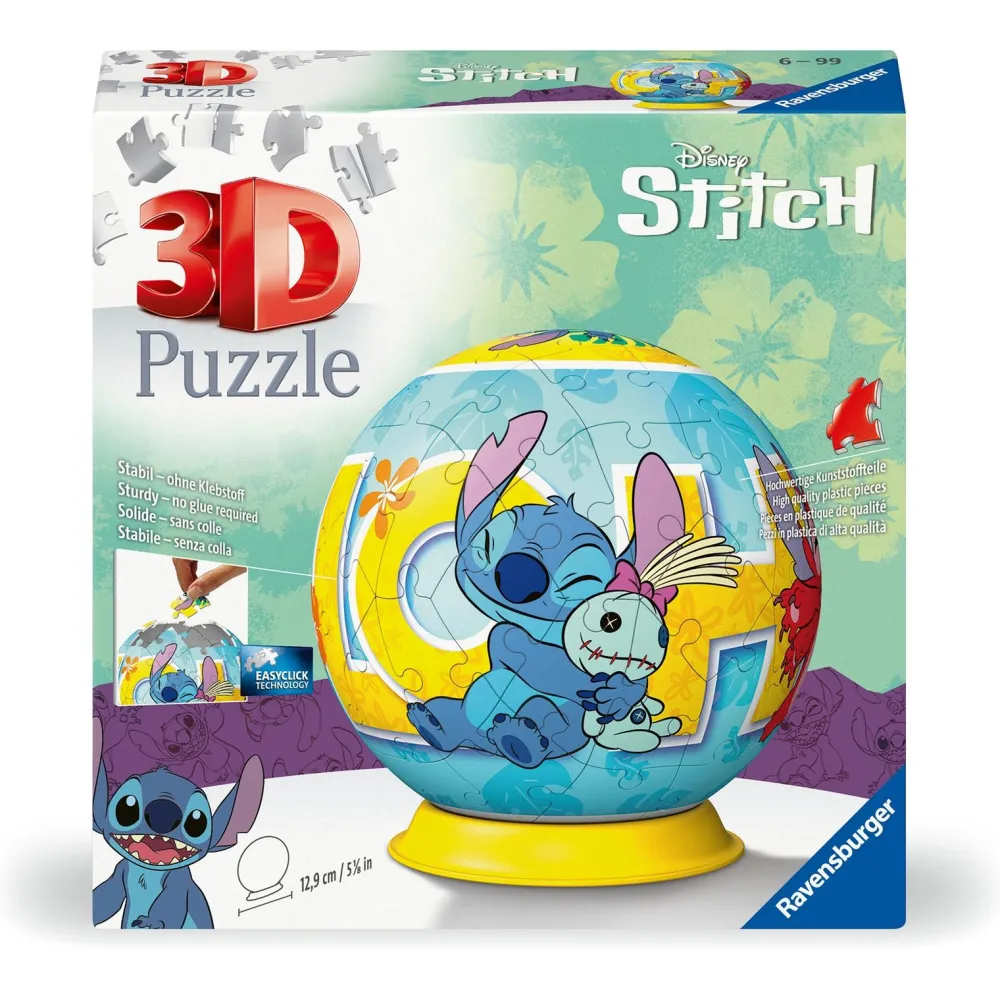 Ravensburger Puzzle Ball 3D 72 pièces Stitch^ Puzzles 3D