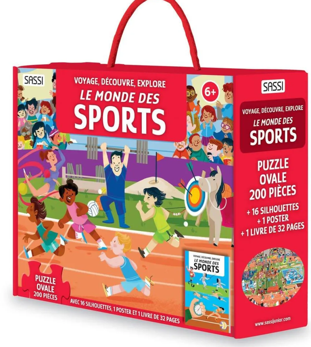 Sassi Puzzle et livre - Explore le monde des sports^ Autres Apprentissages