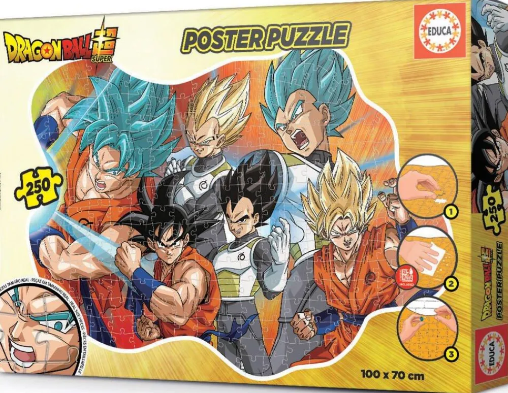 Educa Borras Puzzle Poster Dragon Ball Z, 250 Pièces^ Puzzles De 100 À 499 Pièces