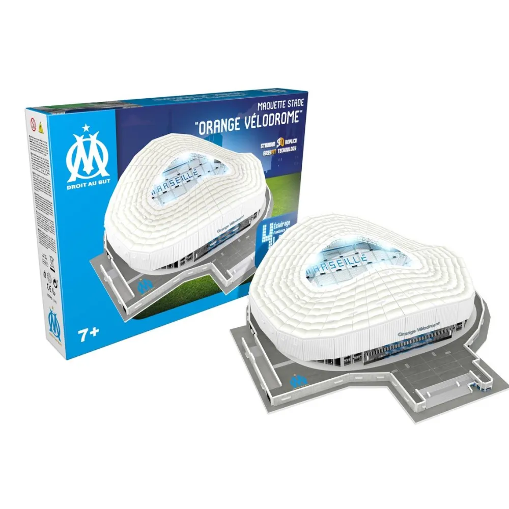 Megableu PUZZLE STADE 3D ORANGE VÉLODROME OM LED^ Puzzles 3D