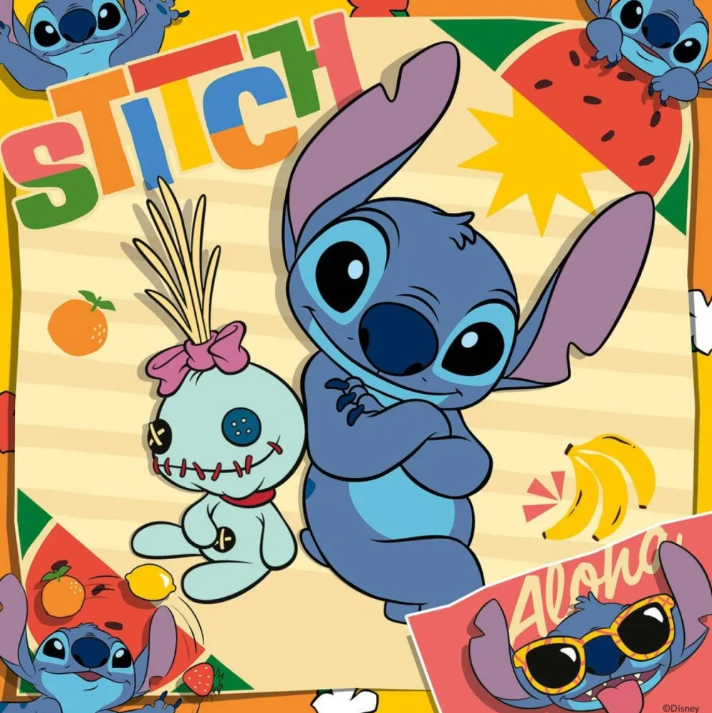 Ravensburger Puzzle 3x49 pièces - ALOHA ! Stitch^Enfant Puzzles Bébés Et Enfants