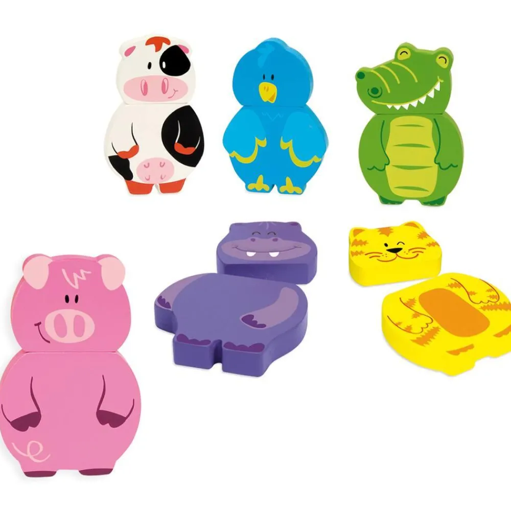 Goula Puzzles En Bois Magnétiques - 12 Pièces Interchangeables^Enfant Puzzles Bébés Et Enfants