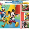 Educa Borras Puzzles Progressifs Mickey -^Enfant Puzzles Bébés Et Enfants