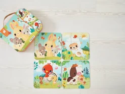 Janod Puzzles Évolutifs avec animaux de la ferme^Enfant Puzzles Bébés Et Enfants