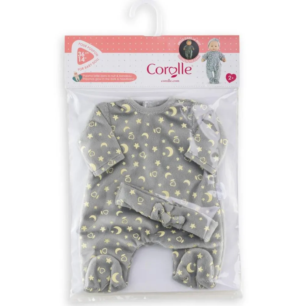 Corolle Pyjama brille dans la nuit - Mon grand poupon 36 cm^ Vêtements Pour Poupons Et Poupées